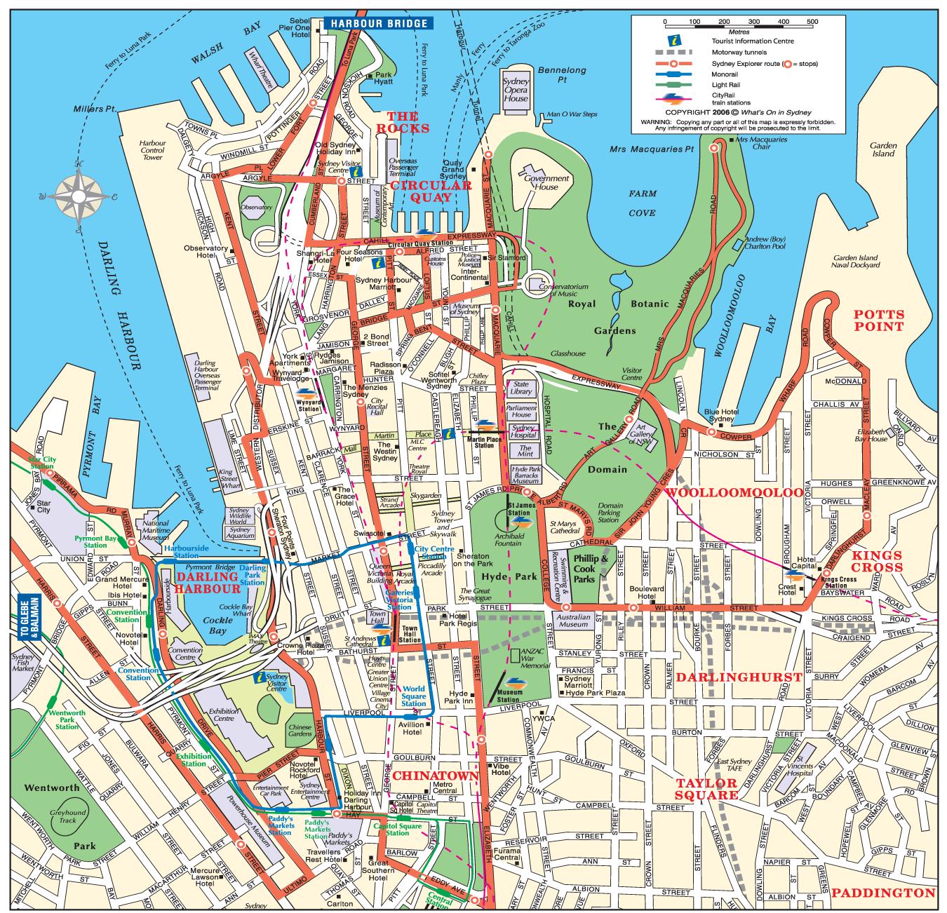 Sydney Walking Map 