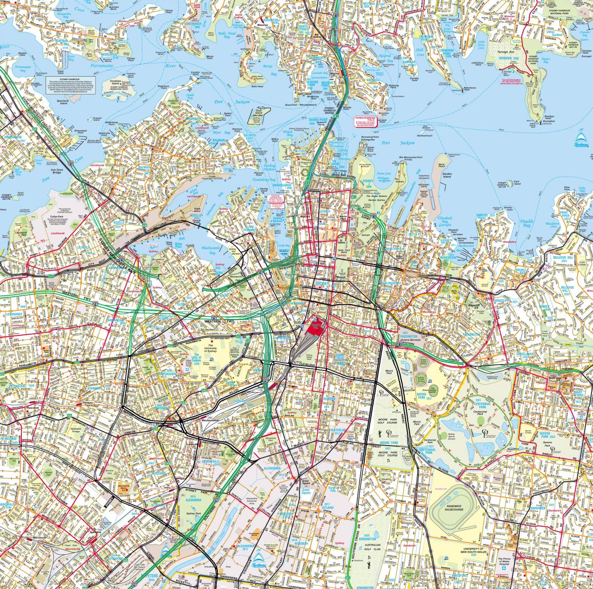 Sydney streets map